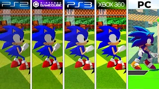 Sonic the Fighters (1996) PS2 vs GameCube vs PS3 vs XBOX 360 vs PC (Graphics Comparison)
