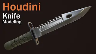 Knife modeling Basic || Houdini Tutorial