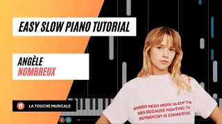 Nombreux by Angele Easy Slow Piano Tutorial