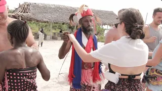 Safari blue boat ride traditional dance at catapilla island Watamu