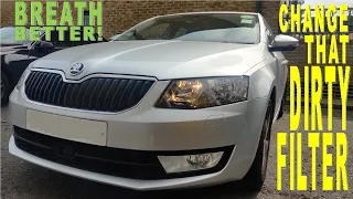 How to replace the cabin / pollen filter on a Skoda Octavia 2012 2013 2014 2015 2016 2017 2018 2019