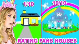 RATING FANS HOUSES In Adopt Me! (Roblox)