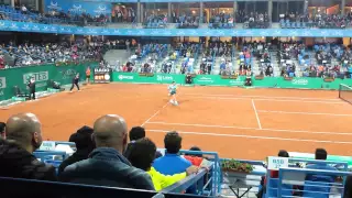 Federer breaks Nieminen at 5-5..