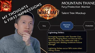 MOUNTAIN THANE Warrior Hero Talents Reveal (Fury & Prot) - First Impressions | WoW: The War Within