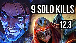 SYLAS vs ZED (MID) | 9 solo kills, 16/2/3, Legendary, 400+ games | BR Diamond | 12.3