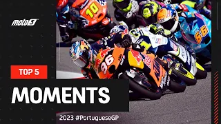 Top 5 Moto3™ Moments ⚔️ | 2023 #PortugueseGP