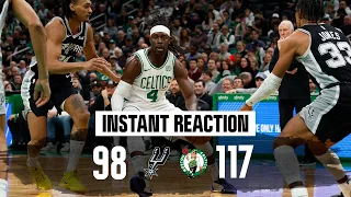 INSTANT REACTION: Vibes are 'phenomenal' for C's as they're on 'another level' in win over Spurs