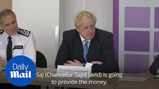 Boris Johnson: 'Saj will find the money' for 20,000 police officers