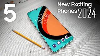 TOP 5 Best New Upcoming Most Exciting Smartphones 2024 — Latest Mobile Phones 2024