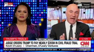 'What fraud?': Kevin O'Leary blasts CNN host on Trump civil trial