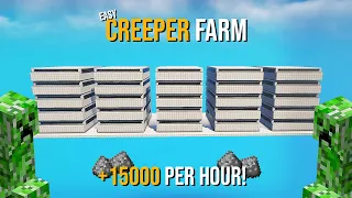 Minecraft BEST CREEPER FARM 1.19.4 - NEW - 15000+ PER HOUR!