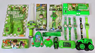 Amazing Collection of BEN 10 Toys😱Walkie Talkie, Projecter Watch, Geometry box, Rc Car, Water Game