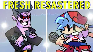 Friday Night Funkin VS Fresh Resastered Playable & Charted x Cover Comparison (FNF MOD HARD)