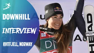 🏆 Sofia GOGGIA | DH World Cup Champion | "This means a lot to me" | FIS Alpine