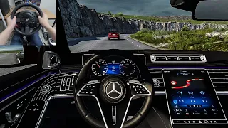 Euro Truck Simulator 2 - Mercedes Benz W223 S Class [Steering Wheel Gameplay]