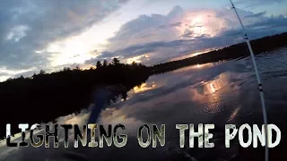 Lightning while fishing for BIG Bass!