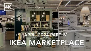 [4K Walk] 🇨🇦 Relaxing IKEA Tour Marketplace April 2024 Part IV 🌷Vibrant For Spring | カナダ・イケア