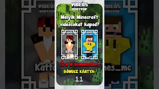 Magyar Minecraft videós kártyák! | #1