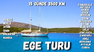 Ege Turu 2. Bölüm - 15 Günde Arabayla 3500 km! - Harika Görüntülerle Ege Bölgesi Gezilecek Yerler