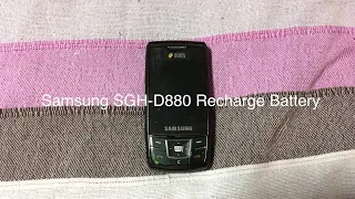 Samsung SGH-D880 - Recharge Battery