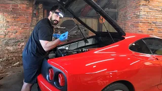 Ferrari 360 Engine Oil Change *STEP BY STEP* with MISTAKES