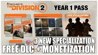 THE DIVISION 2 YEAR 1 PASS + FREE DLC + NEW SPECIALIZATION + NEW MISSIONS + MONETIZATION