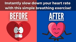 Lower Your Heart Rate With This Slow Breathing Exercise (4 second inhale, 8 second exhale)