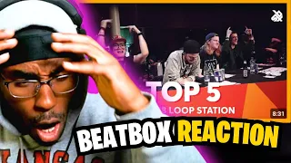 TOP 5 DROPS 😱 Grand Beatbox Battle Loopstation 2018 (REACTION)