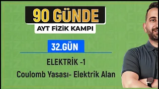 90 Günde AYT Fizik Kampı | 32.Gün | Elektriksel Kuvvet ve Elektrik Alan -1 | 2024 | #vipfizik