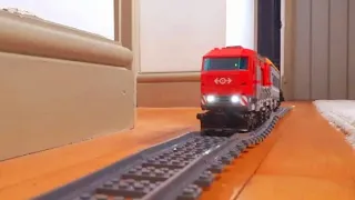 Going to work on a Lego Slav Train