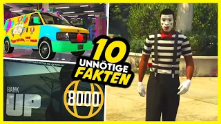 🔴😂 DIE 10 WICHTIGSTEN UNNÖTIGEN FAKTEN von GTA 5 ONLINE! 😂🔴