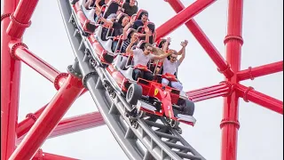 Red Force On Ride Video Ferrari Land PortAventura May 2023