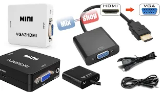 Адаптер VGA2HDMI | HDMI2VGA обзор, инструкция по применению