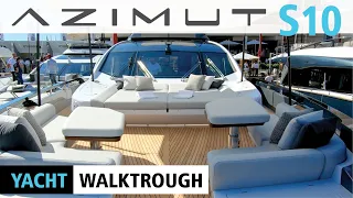 AZIMUT S10 YACHT WALKTROUGH | CANNES BOAT SHOW