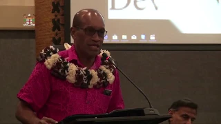 Fijian Minister for Disaster Management officiates at International Symposium on Climate Change.