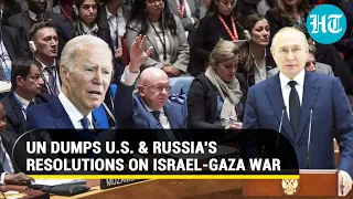 Fireworks In UN As U.S. & Russian Resolutions On Israel-Gaza War Get Rejected | Watch