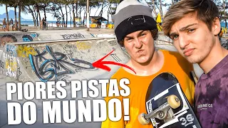 2 PIORES PISTAS DE SKATE DO MUNDO! (no mesmo dia)