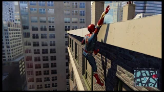 Spider-Man PS4 - Awkward wall crawling (glitchy)