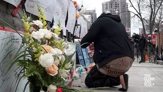 People gather at memorial for victims of Toronto van attack