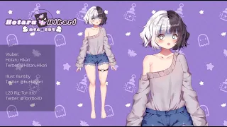 Hotaru Hikari Live2D Vtuber Commission Showcase