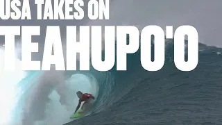 USA TAKES ON TEAHUPO’O At The SHISEIDO Tahiti Pro pres by Outerknown