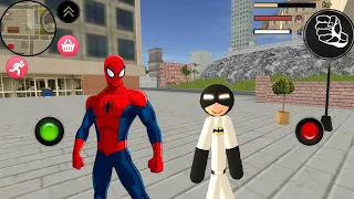 Süper Kahraman Yarasa Çöp - Batman Stickman Rope Hero Spider Gangstar Crime #1 - Android Gameplay.