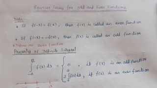 Fourier series for odd and even function 1 # Allied Maths 2 # TPDE # Fourier series # In Tamil