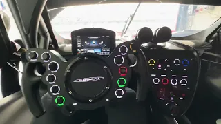 2 minutes of Huayra R pushed to FULL RPM at Imola race track - Passenger view