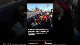 В Москве на возложении цветов к месту убийства Немцова задержаны 15 человек