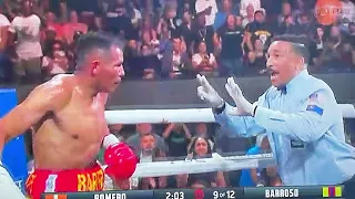 WOW! ROLLY ROMERO STOPS ISMAEL BARROSO BY CONTROVERSIAL TKO EARLY STOPPAGE (LETS TALK ABOUT IT!)