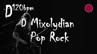 D Major D Mixolydian Pop Rock Backing Track Jam 120 BPM