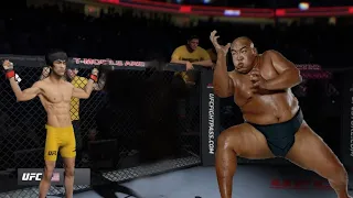Bruce Lee vs  japan Sumo Ulambayar Byambajav (EA Sports UFC 4)