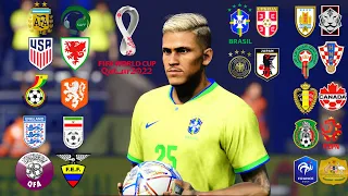 COMEÇA A COPA DO MUNDO QATAR 2022 - TODOS OS JOGOS DA PRIMEIRA RODADA NOS PÊNALTIS!  - PES 21