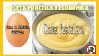 🔴 Con 1 HUEVO hacemos CREMA PASTELERA 🥚